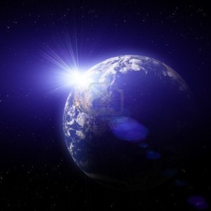 7547101-planet-earth-reel-dans-l-39-espace-profond-coucher-de-soleil