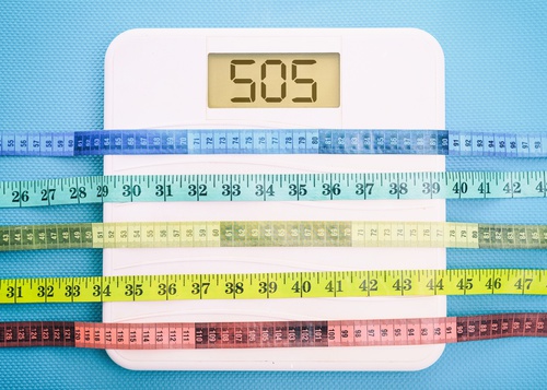 Bathroom scale and measure tapes